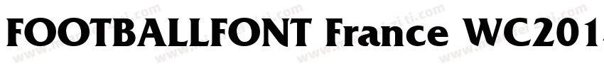 FOOTBALLFONT France WC2014字体转换